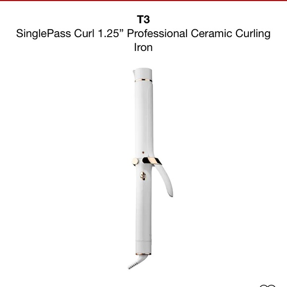 T3 Other - T3 SinglePass Ceramic Curling Iron 1.25-inch